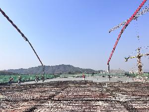 南寧分公司一項(xiàng)目2#廠(chǎng)房主體結(jié)構(gòu)順利封頂